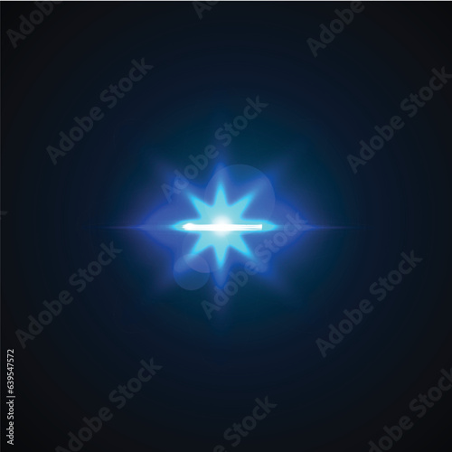 Star Light Effect Vector Pattern Decorative