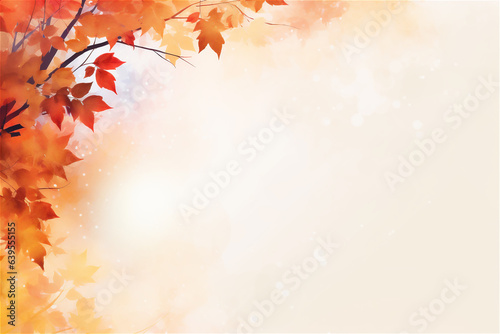 Abstract natural autumn background with copy space