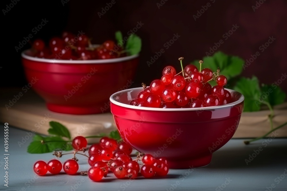Red currant berries food. Generate Ai Red currant berries food. Generate Ai
