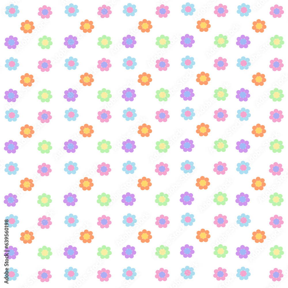 seamless pattern with flowers