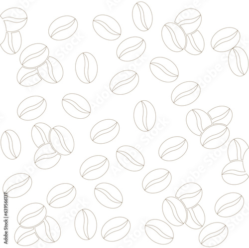 seamless pattern with coffee bean 