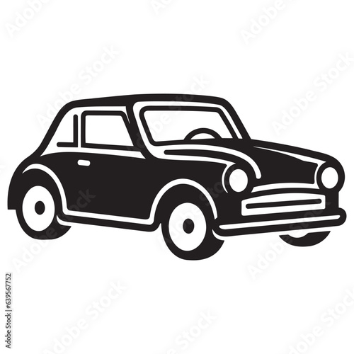 Car. monochrome icon on a white background