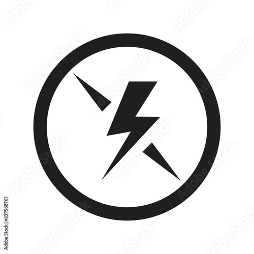 Free Download Thunder Lightening Icon Vector, Electric Power Vector, Energy Bolt Symbol, Flash Electric Lightening Sign, Thunder Strike, Voltage, Powerful Design Elements Vector Illustration - GFXLoad