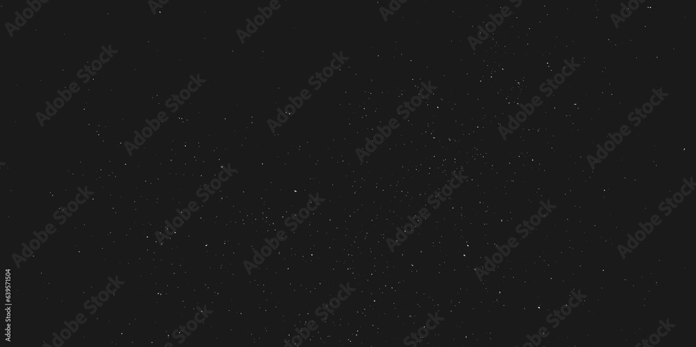Night starry sky with stars and planets suitable as background. Dust overlay textured. Grain noise particles. Snow effects pack. 