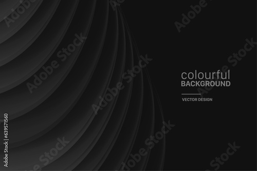 Abstract Black gradient background vector illustration