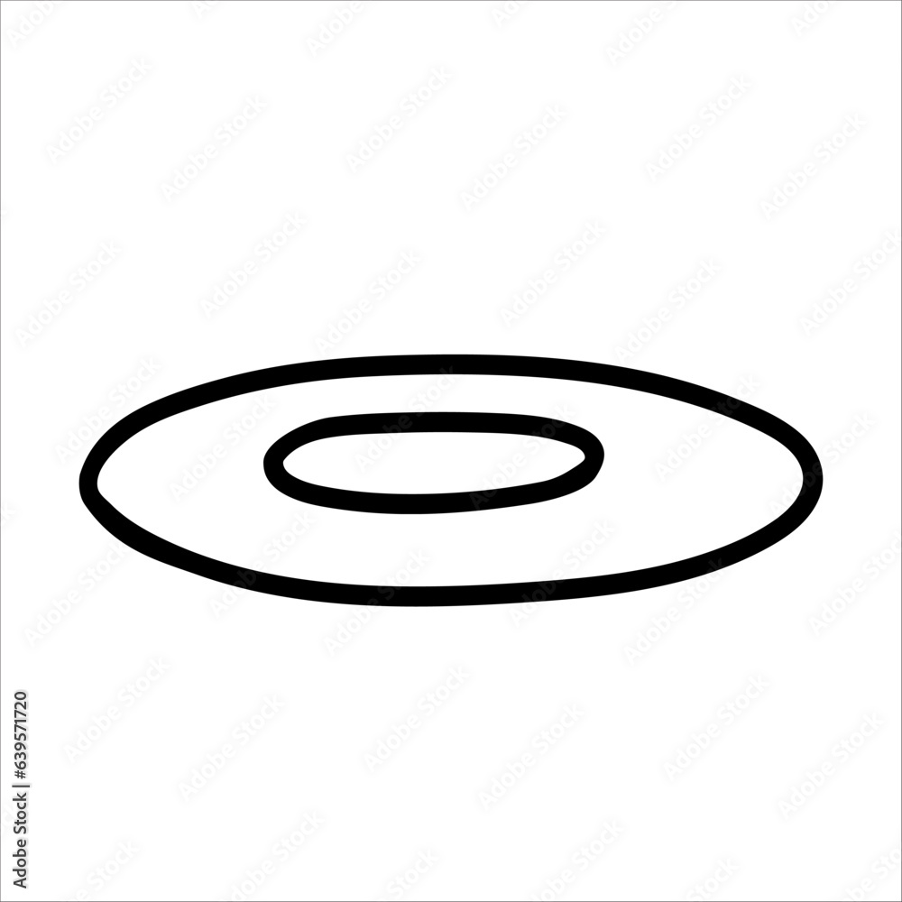 Plate vector doodle hand drawn illustration isolated on white Plate vector doodle hand drawn illustration isolated on white