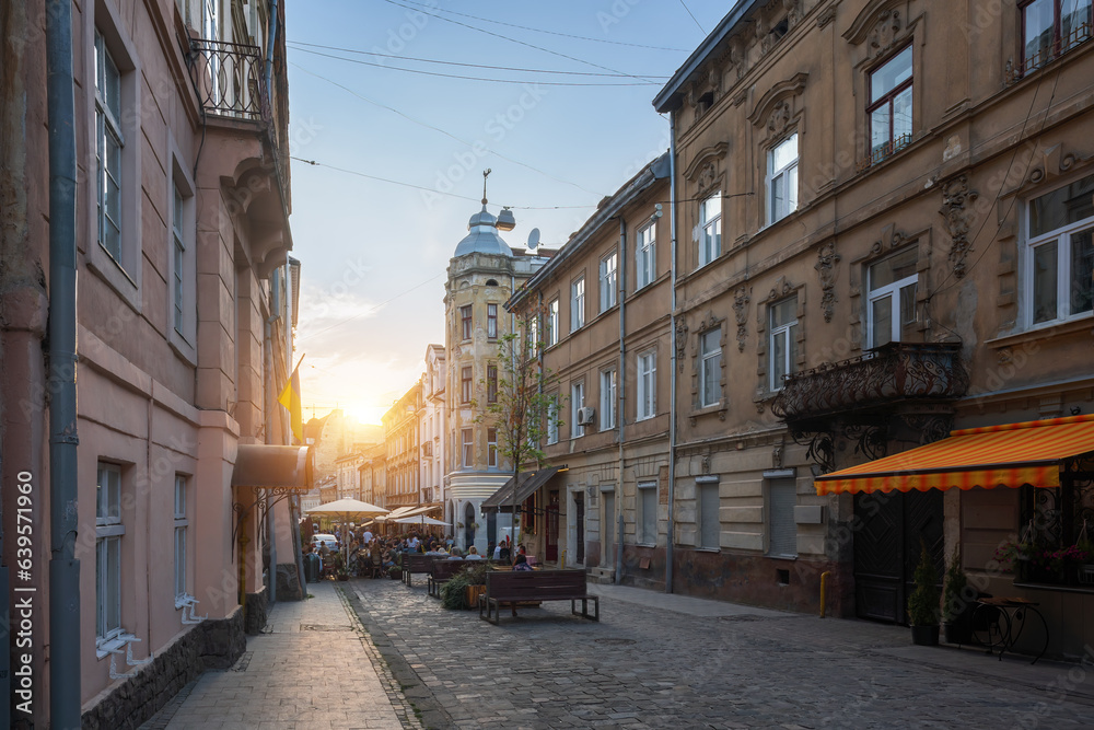 Street in Downtown Lviv - Lviv, Ukraine
