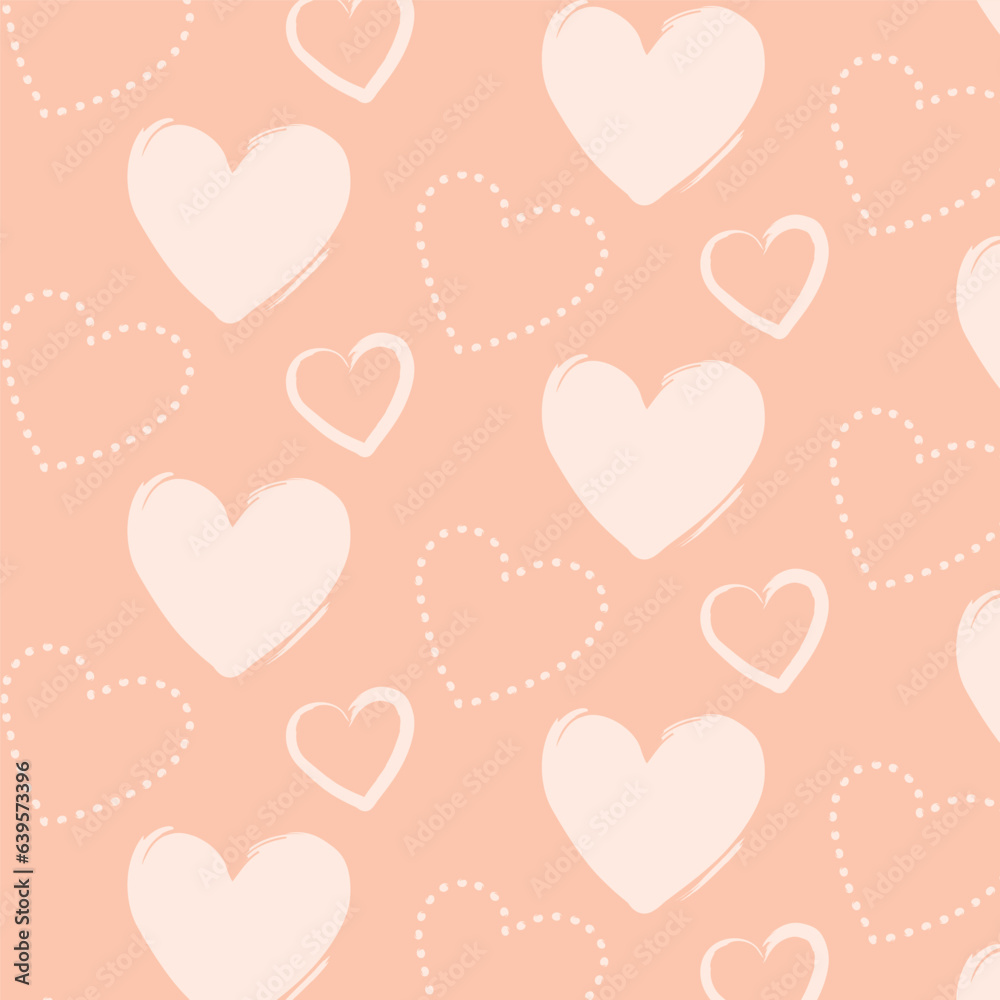heart powder pink drawing pattern
