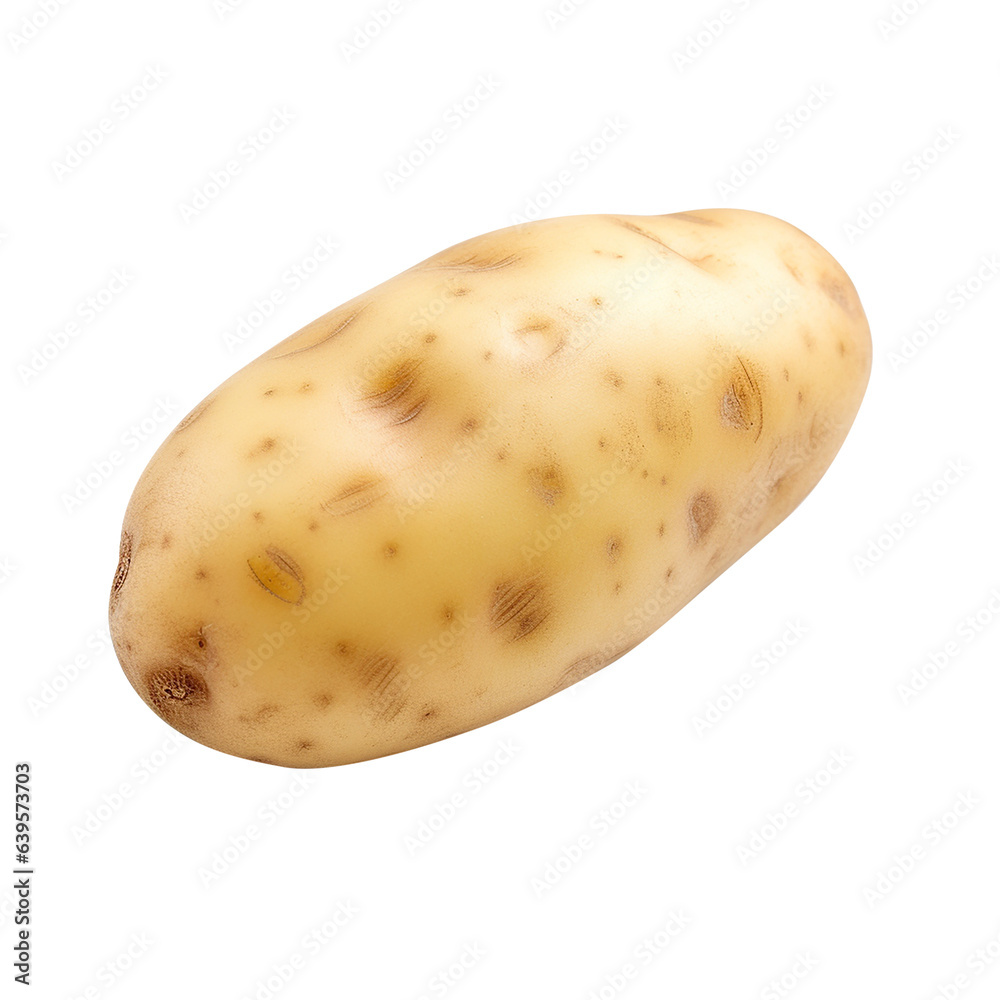 potatoes isolated on white background, Created with Generative AI potatoes isolated on white background, Created with Generative AI