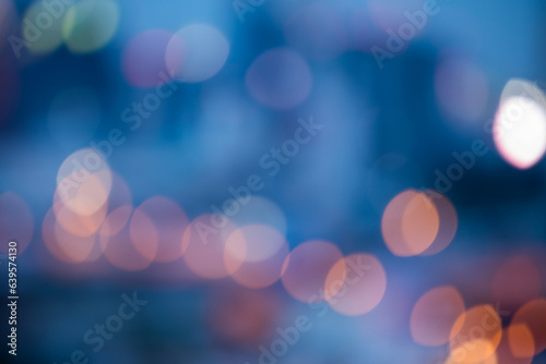 Abstract background of city street at night , bokeh .  