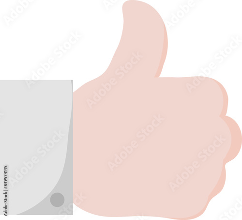 좋아요 모양의 손 벡터 일러스트