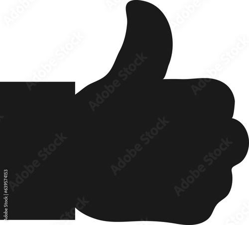 좋아요 모양의 손 벡터 일러스트