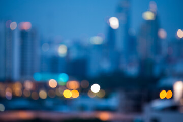 Abstract background of city street at night , bokeh .  