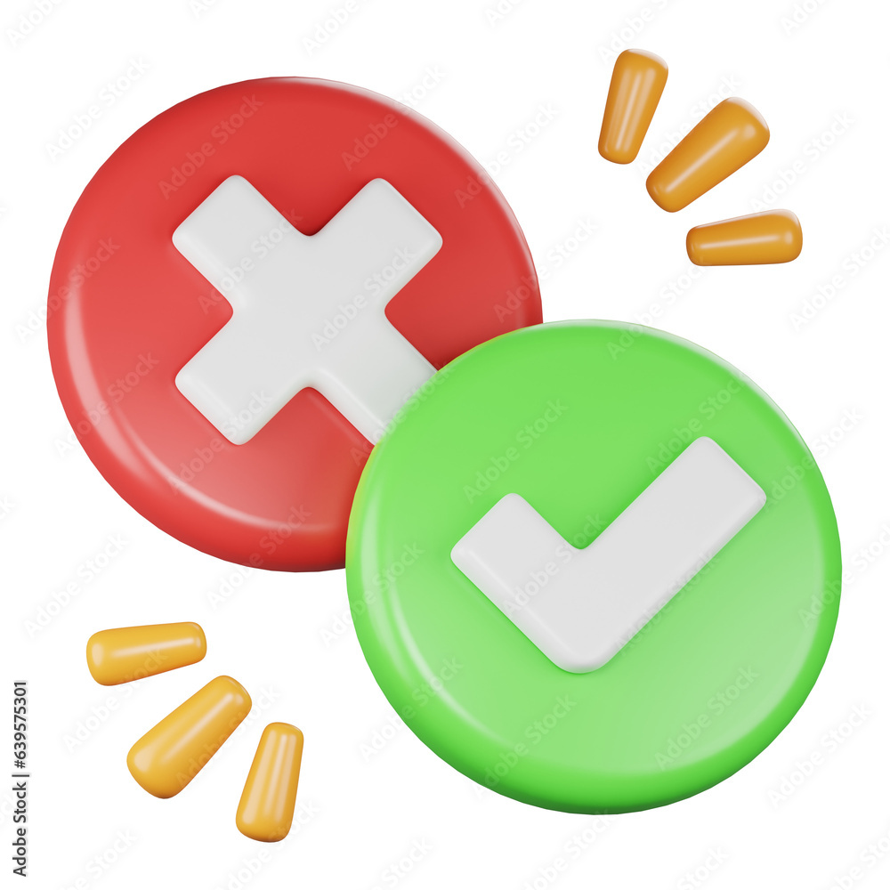 Fototapeta premium quality control 3d icon illustration