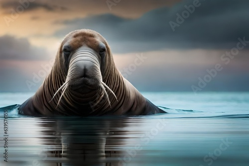 sea lion on the river