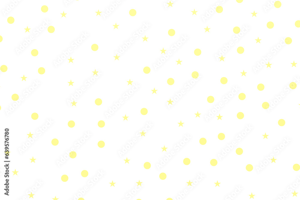 Golden confetti from stars and circles on a white isolated background. 3d rendering Golden confetti from stars and circles on a white isolated background. 3d rendering