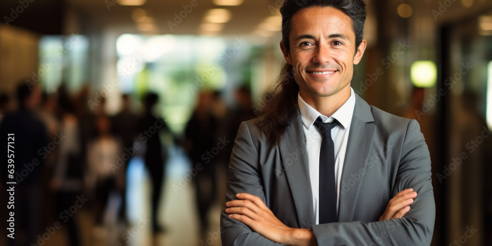 Happy CEO Manager in a Modern Office Space Happy CEO Manager in a Modern Office Space