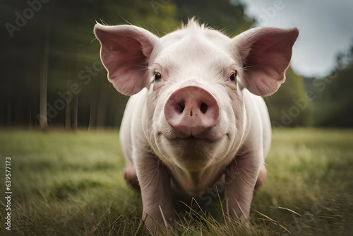 pig in a field © roman arts