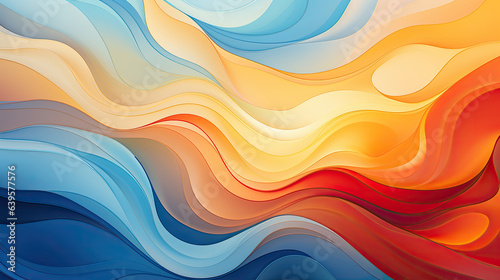Digital vintage painting. Abstract geometric blue animated background.