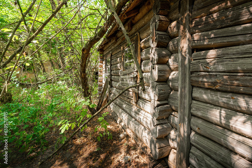 Log House Exterior - Zalissya Village  Chernobyl Exclusion Zone  Ukraine