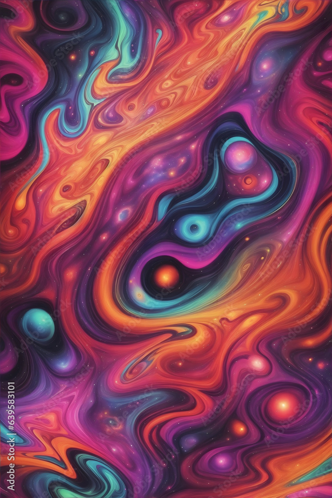 Psychedelic Nebula Space Psychedelic Nebula Space