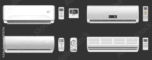 Realistic Air Conditioners Set