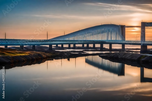 bridge at sunset © Hamza