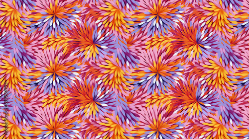 pattern with flowers colorf...