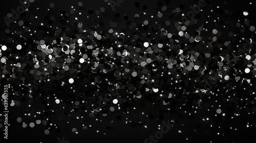 Glittery black textured social ads. Generative Ai