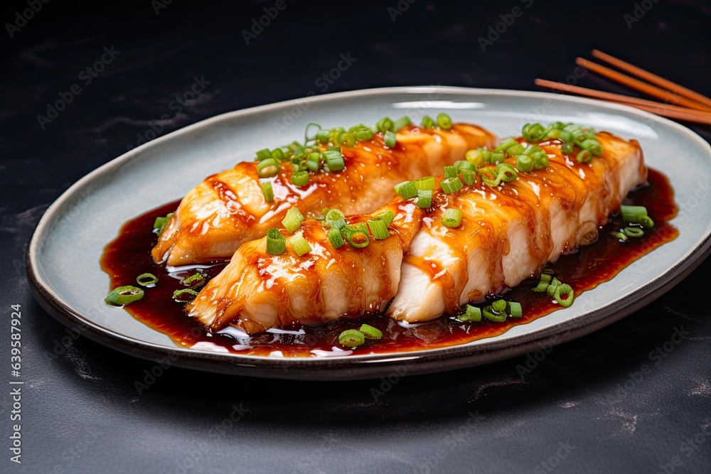 Steamed Cod Fish with Flavorful Soy Sauce - A Delicious Asian Dish with Chinese Flavors Steamed Cod Fish with Flavorful Soy Sauce - A Delicious Asian Dish with Chinese Flavors