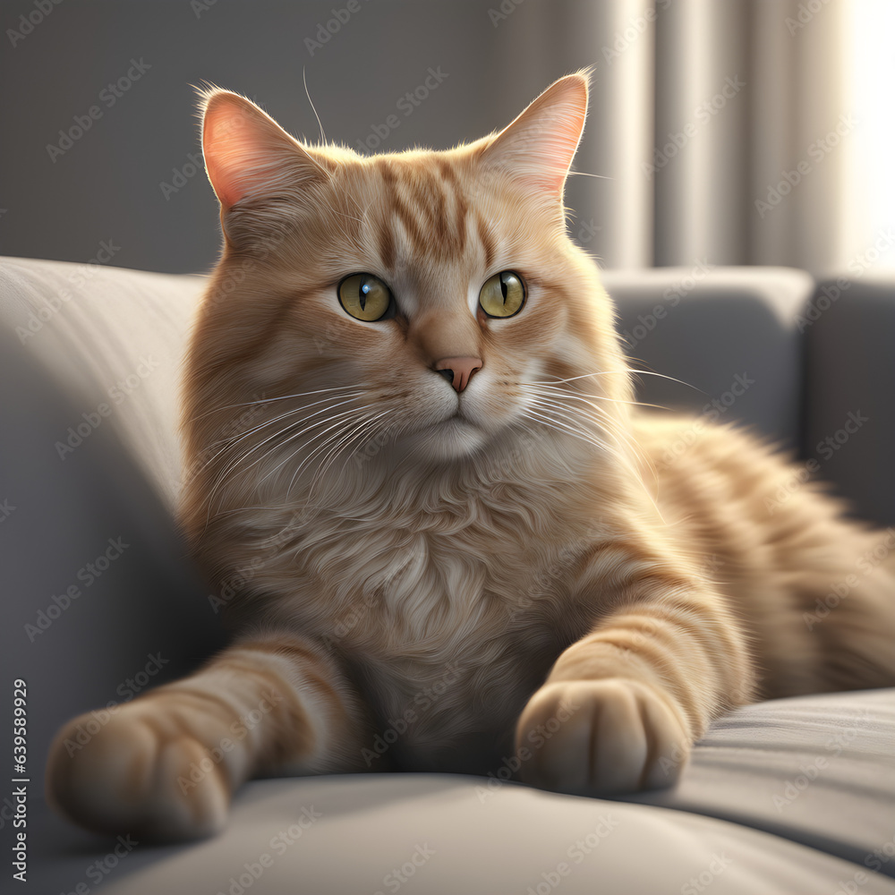Naklejka premium portrait of a cat