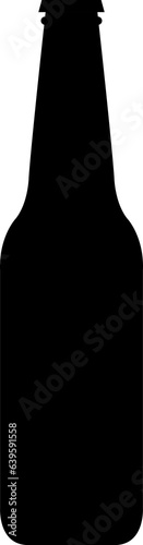 wine beer bottle silhouette