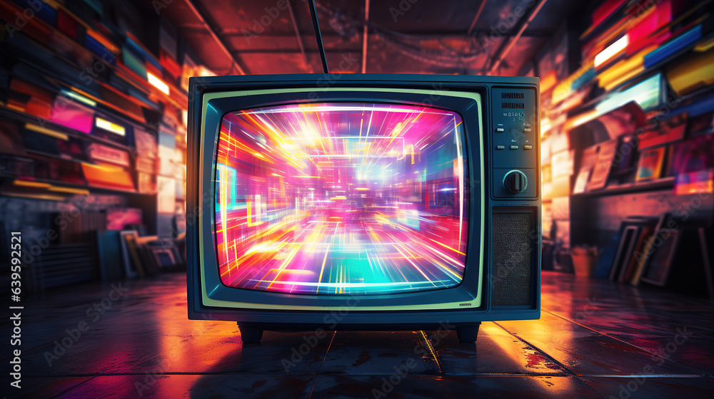 Glitch noise static television VFX pack. Visual video effects stripes background. Generative Ai Glitch noise static television VFX pack. Visual video effects stripes background. Generative Ai