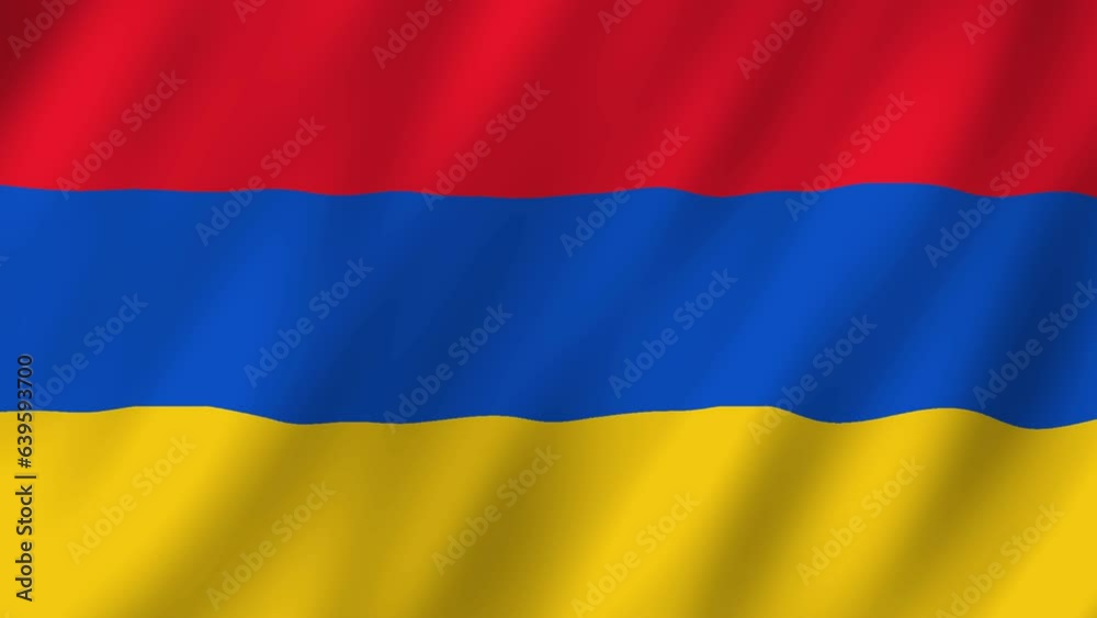 Flag of the Armenia waving animation. looping National Armenia flag animation background 4k Flag of the Armenia waving animation. looping National Armenia flag animation background 4k