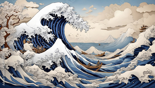 Fotografia The Great Wave off Kanagawa