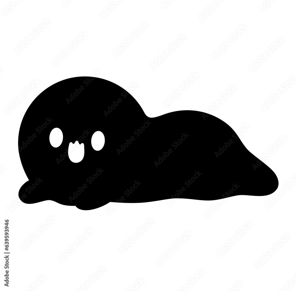 Cute kawaii ghost halloween cartoon silhouette
Cute kawaii ghost halloween cartoon silhouette