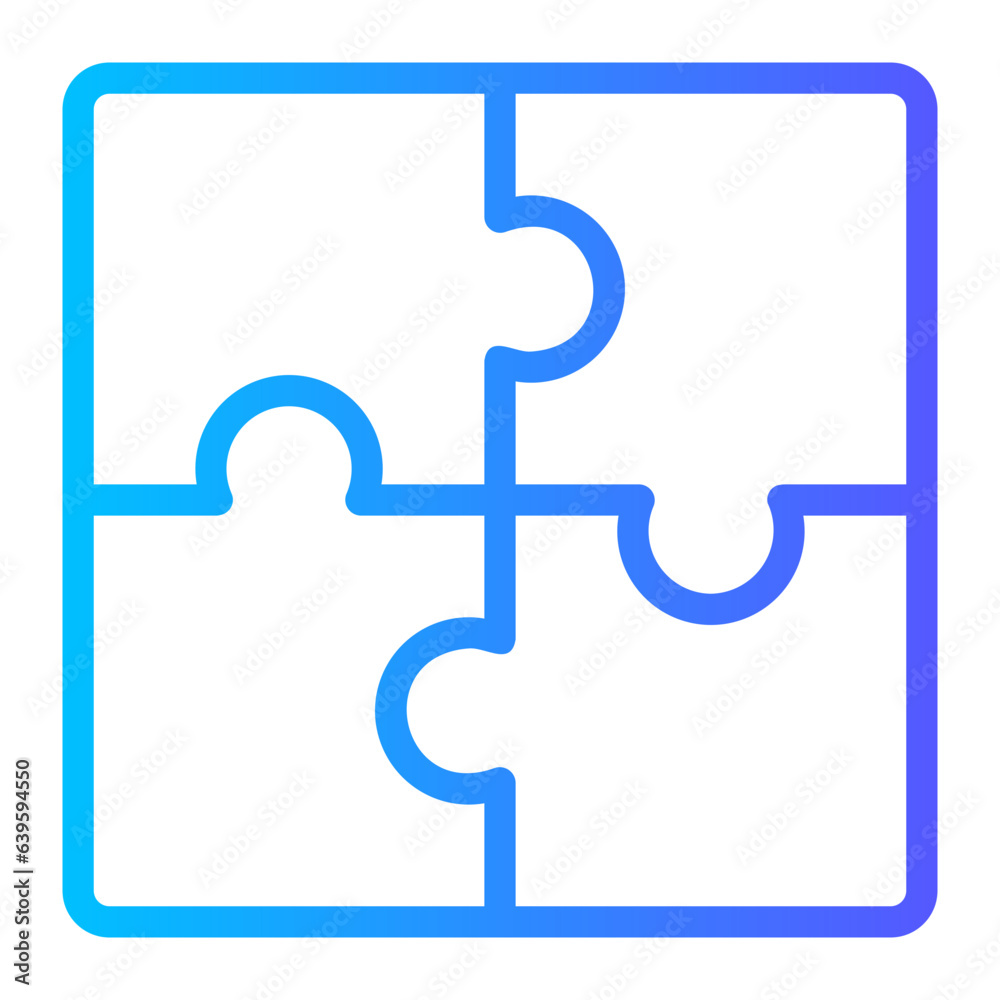 puzzle gradient icon puzzle gradient icon