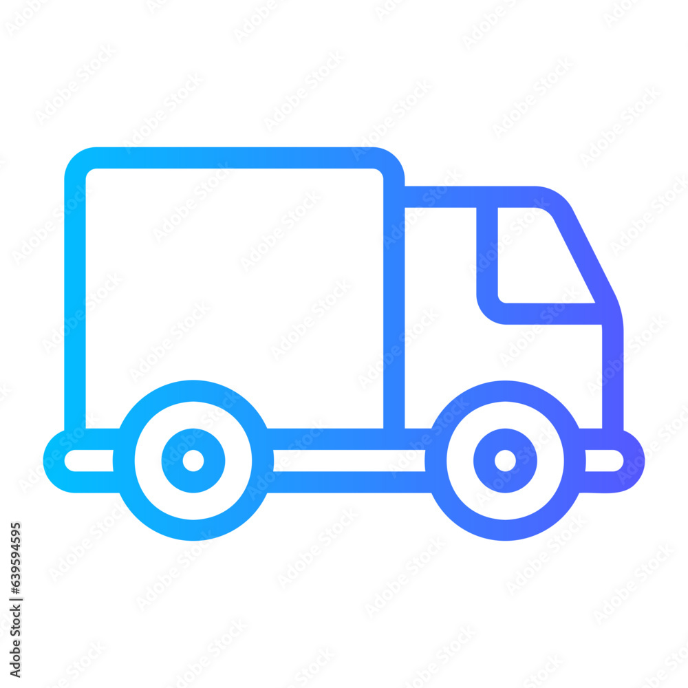 truck gradient icon