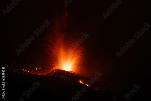 Eruption of Volcano Tajogaite, Cumbre Vieja, La Palma