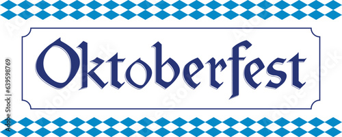 Beer Festival Oktoberfest handwritten text 