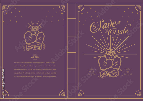 Classy wedding greetings. Wheel of love theme wedding greetings. Great gastby theme wedding invitations. Save the date.