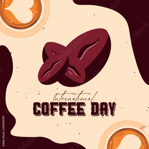 International Day of Coffee Social media Post banner