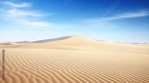 sand dunes in the desert. Generative AI © ArtSpree