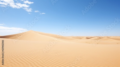sand dunes in the desert. Generative AI