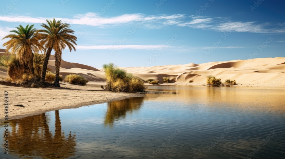 oasis in the desert. Generative AI