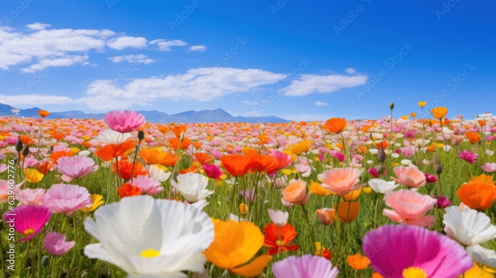 field of tulips. Generative AI field of tulips. Generative AI