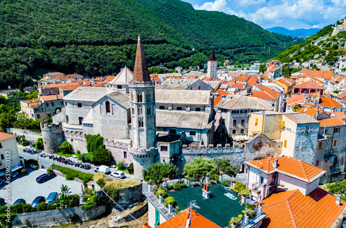 Fototapeta Naklejka Na Ścianę i Meble -  Architecture of Finalborgo in Finale Ligure, Liguria, Italy