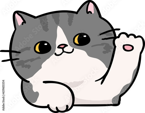 Cute Cartoon Cat Character