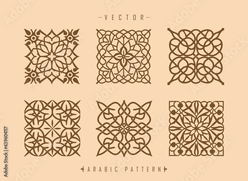 arabic pattern art middle eastern style pattern