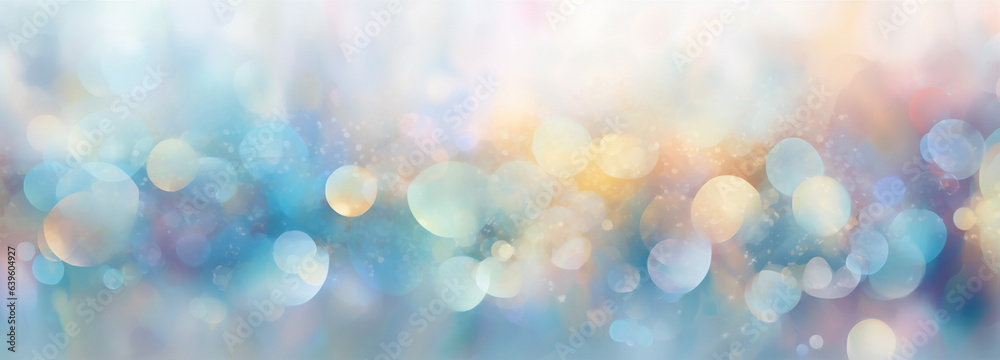 Fototapeta premium christmas soft shiny abstract background light shine pastel texture bright bokeh. Generative AI.